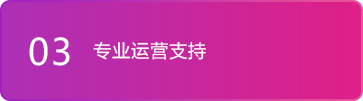 专业运营支持