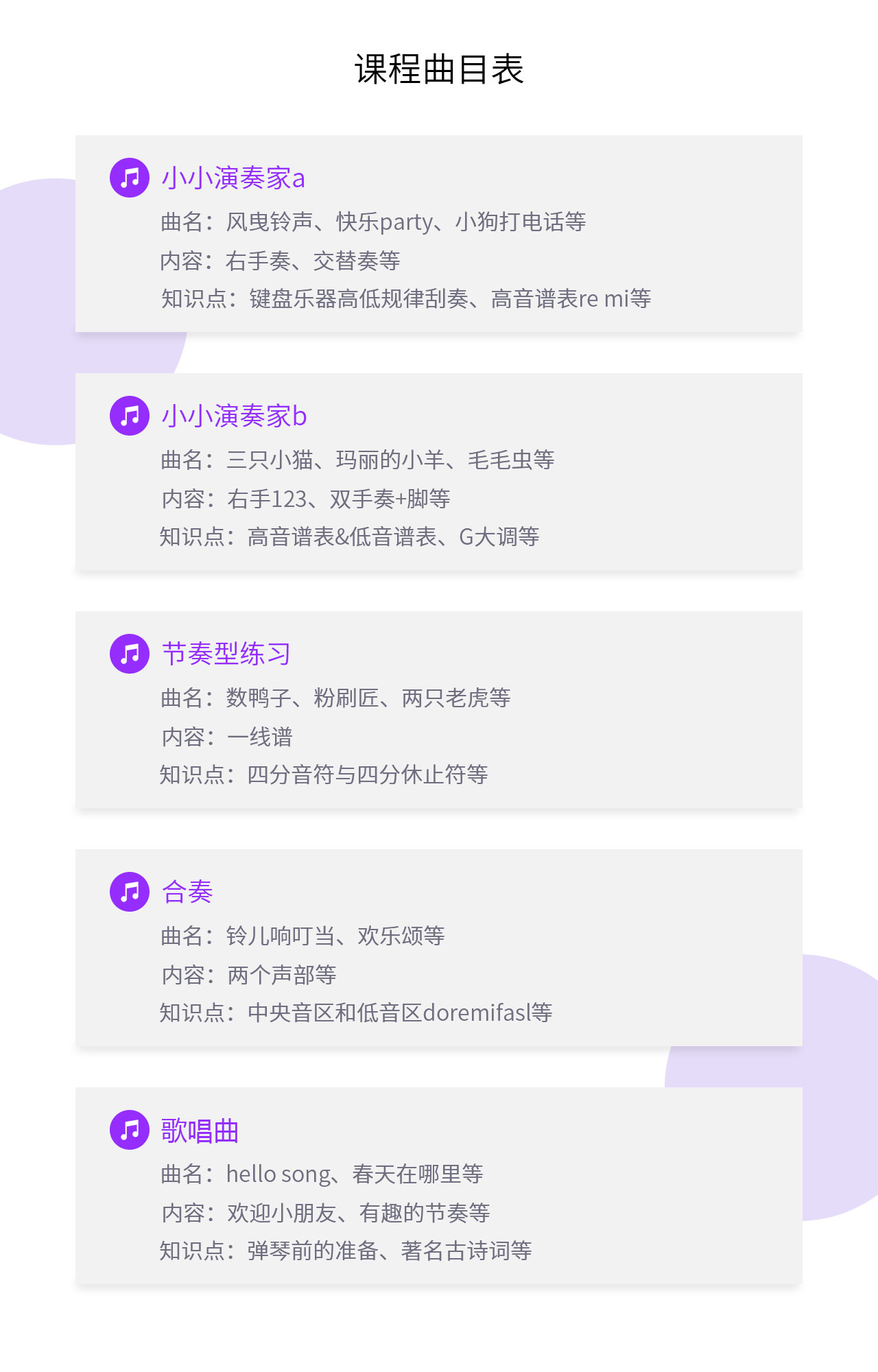 儿童音乐,启蒙,课程,1年, . 儿童音乐启蒙课程（1年）